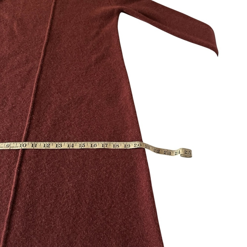 Co Collection Cashmere Midi Sweater Dress XS Rust - Picture 12 of 13